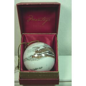 2019 MONTAGE DEER VALLEY GLASS BALL ORNAMENT--INSIDE PAINTED-NE'QWA ART